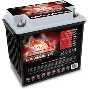 Full Throttle High-Performance AGM Battery 14Ah 200CCA (FT200)