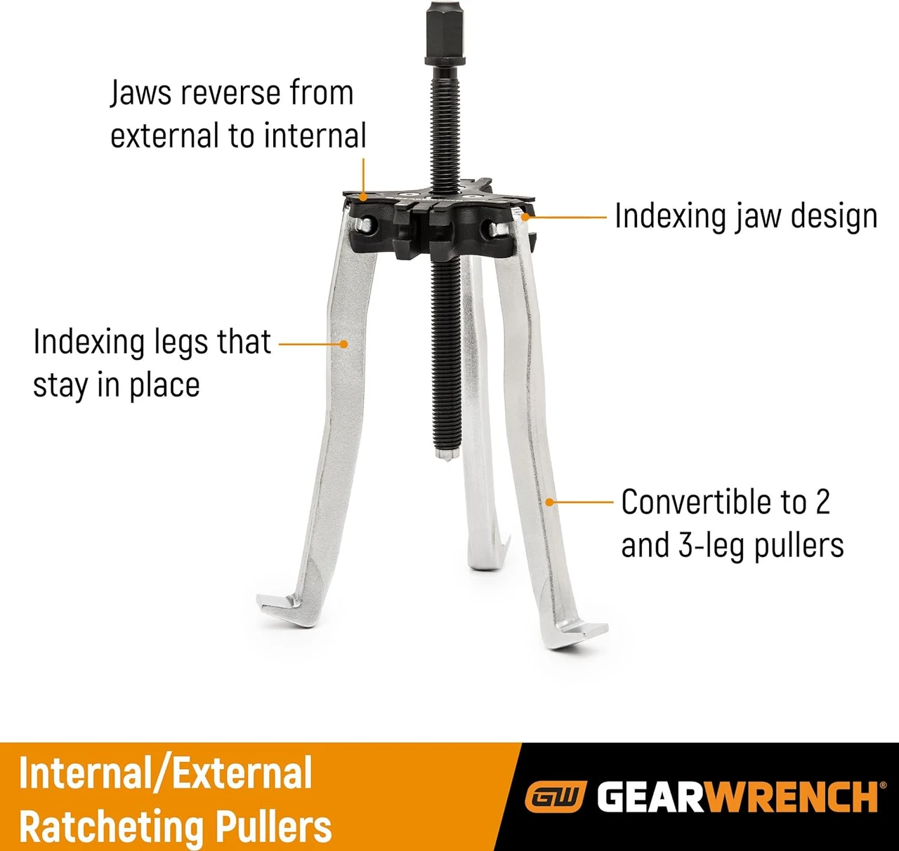 Gearwrench 2 Ton and 5 Ton Ratcheting Puller Set (3627) — product image 7