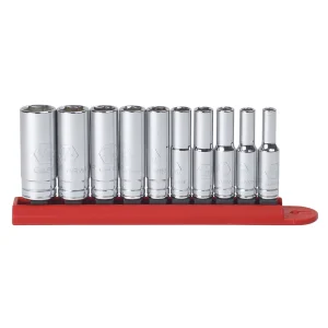 Gearwrench 10 Pc 1/4" Drive 6 Pt Deep SAE Socket Set (80305)