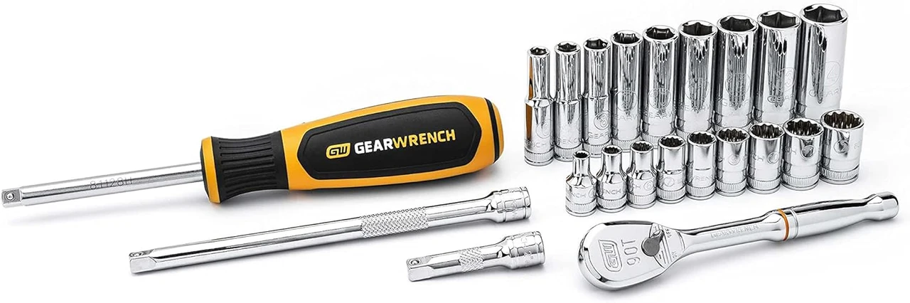 Gearwrench 22 Pc 1/4" Drive Metric Socket Set (80327)