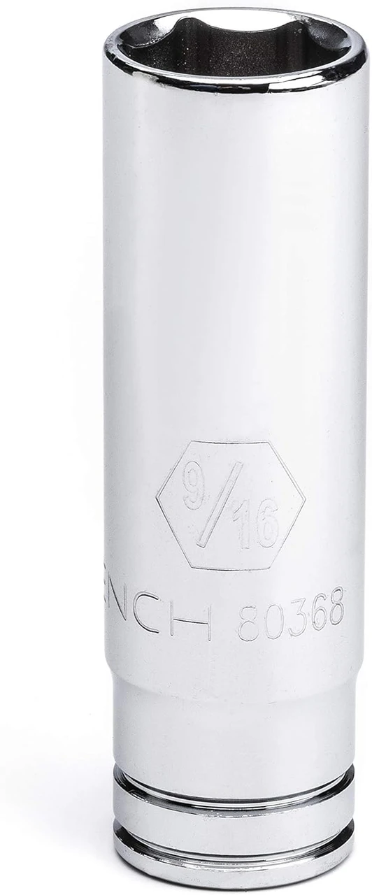 Gearwrench 3/8" Drive 6 Point Deep SAE Socket 9/16" (80368)