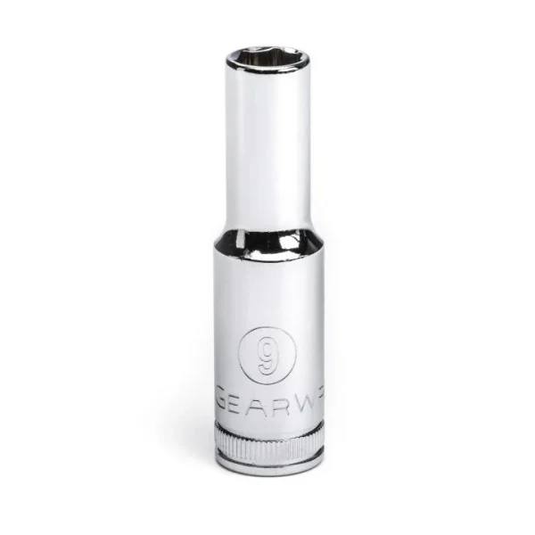 Gearwrench 3/8" Drive 6 Point Deep Metric Socket 9mm (80391)