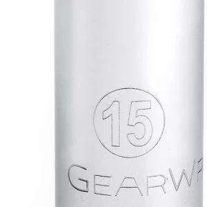 Gearwrench 3/8" Drive 6 Pt Deep Metric Socket 15mm (80397)