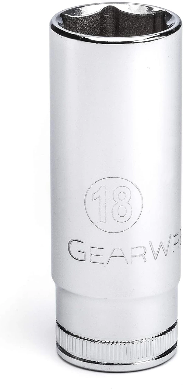 Gearwrench 3/8" Drive 6 Pt Deep Metric Socket 18mm (80400)