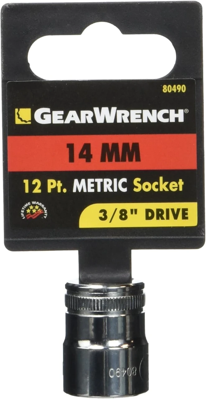 Gearwrench 3/8" Drive 12 Pt Socket 14mm (80490)