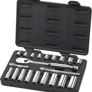 Gearwrench 21 Pc 3/8" Dr SAE Socket Set (80557)