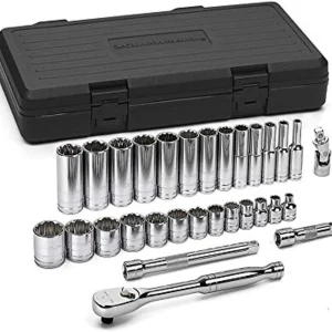 Gearwrench 30 Pc 3/8" Dr 12 Pt SAE Socket Set (80568)