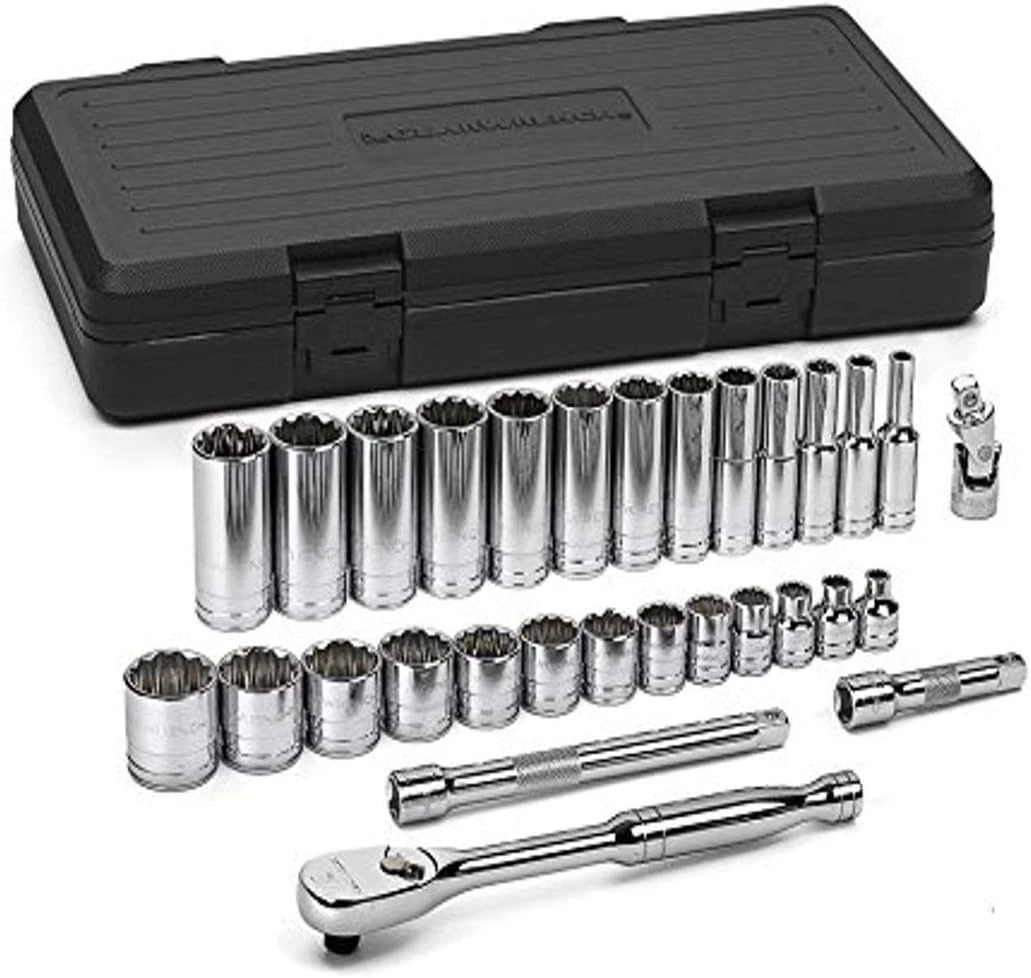Gearwrench 30 Pc 3/8" Dr 12 Pt SAE Socket Set (80568)