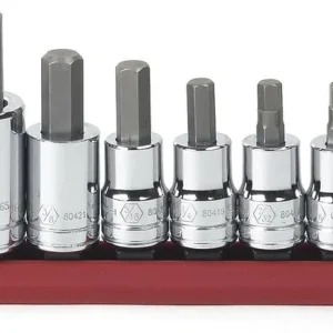 Gearwrench 10 Pc 3/8" - 1/2" Drive SAE Hex Bit Socket Set (80579)