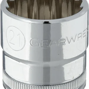 Gearwrench 3/8" Drive 12 Pt Socket 21mm (80597)