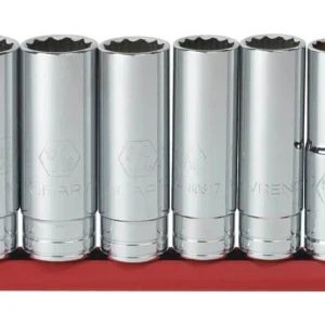 Gearwrench 8 Pc 1/2" Drive 12 Pt Deep SAE Socket Set (80713)