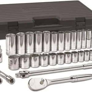 Gearwrench 33 Pc 1/2" Dr 6 Pt SAE Socket Set (80715)