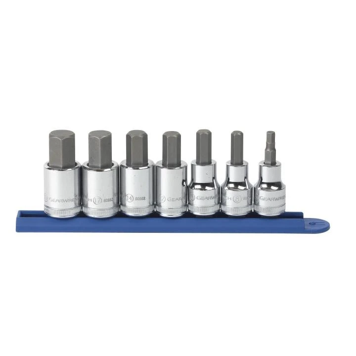 Gearwrench 7 Pc 1/2" Drive Metric Hex Bit Socket Set (80720)