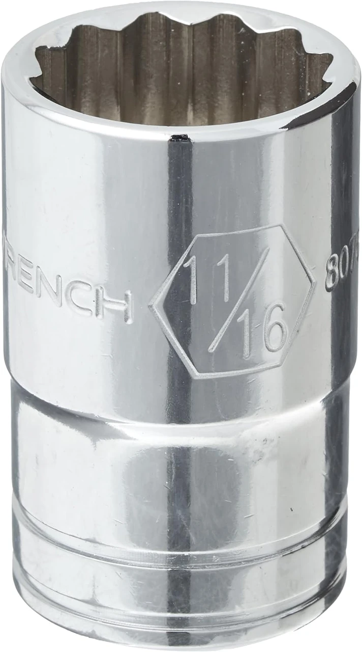 Gearwrench 1/2" Drive 12 Point Socket 11/16" (80764)