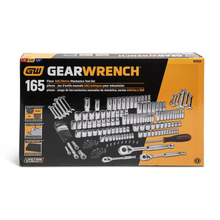 Gearwrench 165 Pc SAE/Metric 6 & 12 Pt Mechanics Tool Set (80932) — product image 3