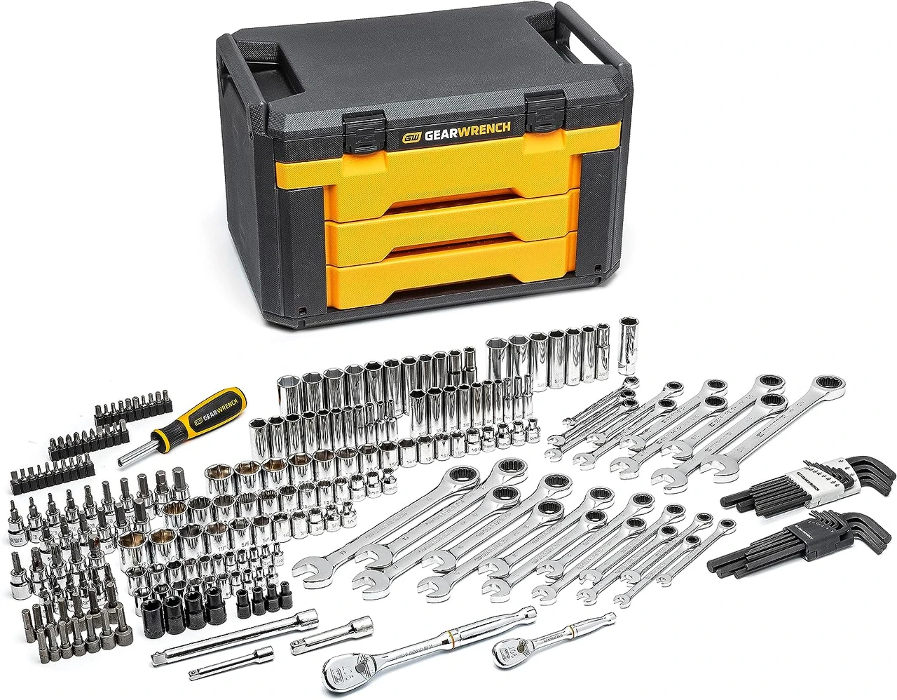 Gearwrench 232PC 1/4", 3/8" Dr Metric/SAE Set (80944)