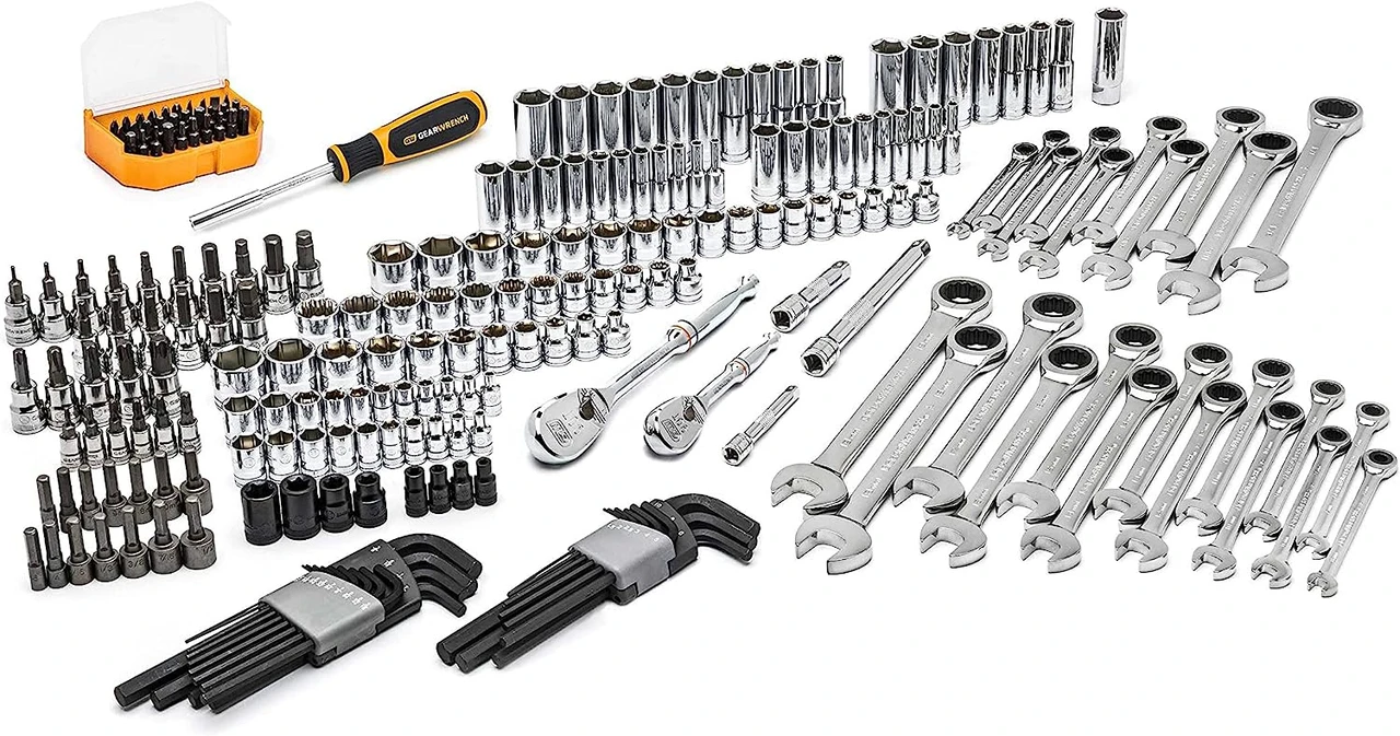 Gearwrench 232PC 1/4", 3/8" Dr Metric/SAE Set (80944) — product image 2