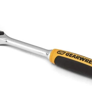 Gearwrench 81016T flex ratchet with yellow and black dual-material grip
