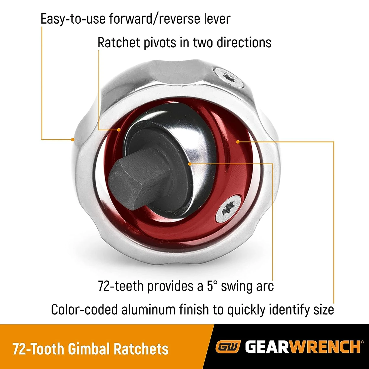 Gearwrench 1/4" Dr Gimbal Ratchet (81027) — product image 3