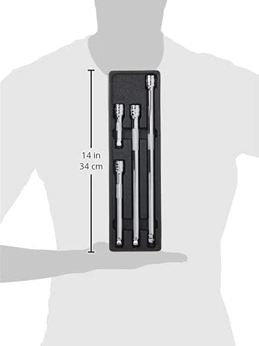 Gearwrench 4 Pc 3/8" Drive Wobble Extension Set (81201) — product image 6