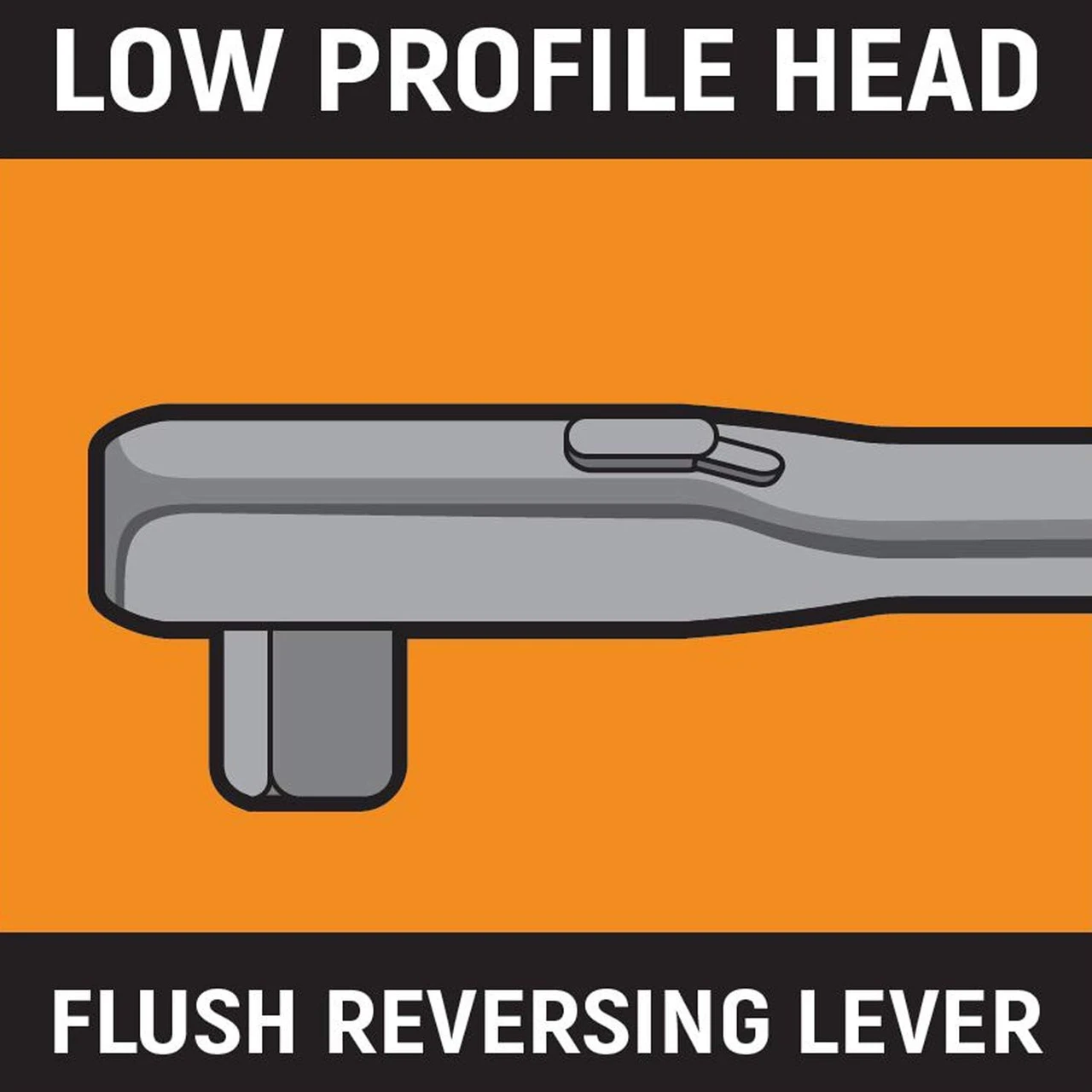 Gearwrench 1/2" Drive 90T Locking Flex Head Ratchet 24" (81372T) — product image 7