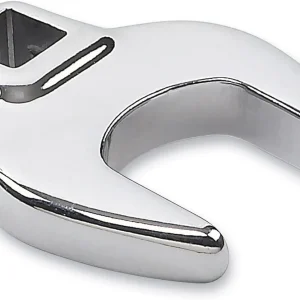 Gearwrench polished open-end crowfoot head with square-drive hole