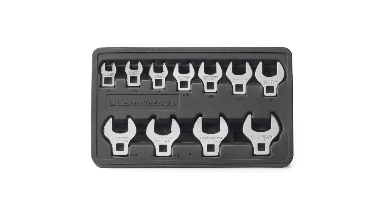 Gearwrench 11 Pc SAE Crowfoot Wrench Set (81908)