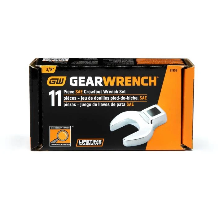 Gearwrench 11 Pc SAE Crowfoot Wrench Set (81908) — product image 4