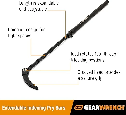 Gearwrench 48" Extendable Indexing Pry Bar (82248) — product image 8