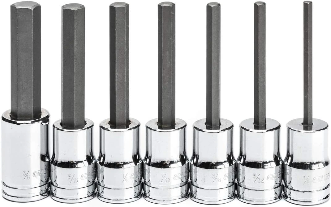 Gearwrench 7 Pc. 3/8" Mid-Length Hex Bit Set (82529) — product image 11