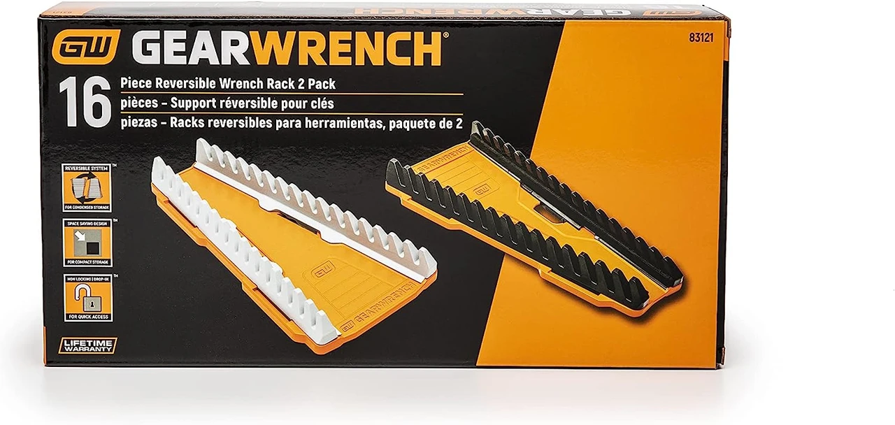 Gearwrench 2 Pc 16 Slot Reversible Wrench Racks (83121) — product image 2