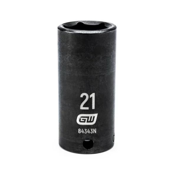 Gearwrench 3/8" Dr 6 Pt 21mm Deep Impact (84343N)