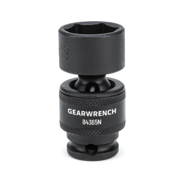 Gearwrench 3/8" Dr 6 Pt 19mm Universal Impact Socket (84365N)