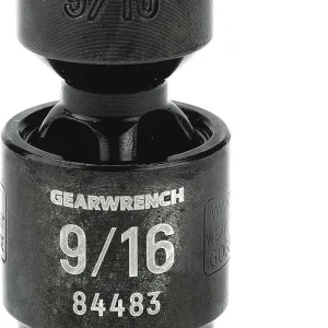 Gearwrench 84483 black universal socket marked 9/16 with articulated joint
