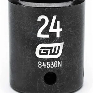 Gearwrench 1/2" Dr 6 Pt 24mm Standard Impact Socket (84536N)