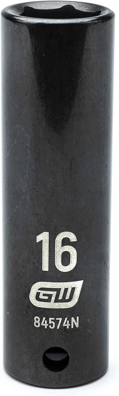 Gearwrench 1/2" Dr 6 Pt 16mm Deep Impact Socket (84574N)