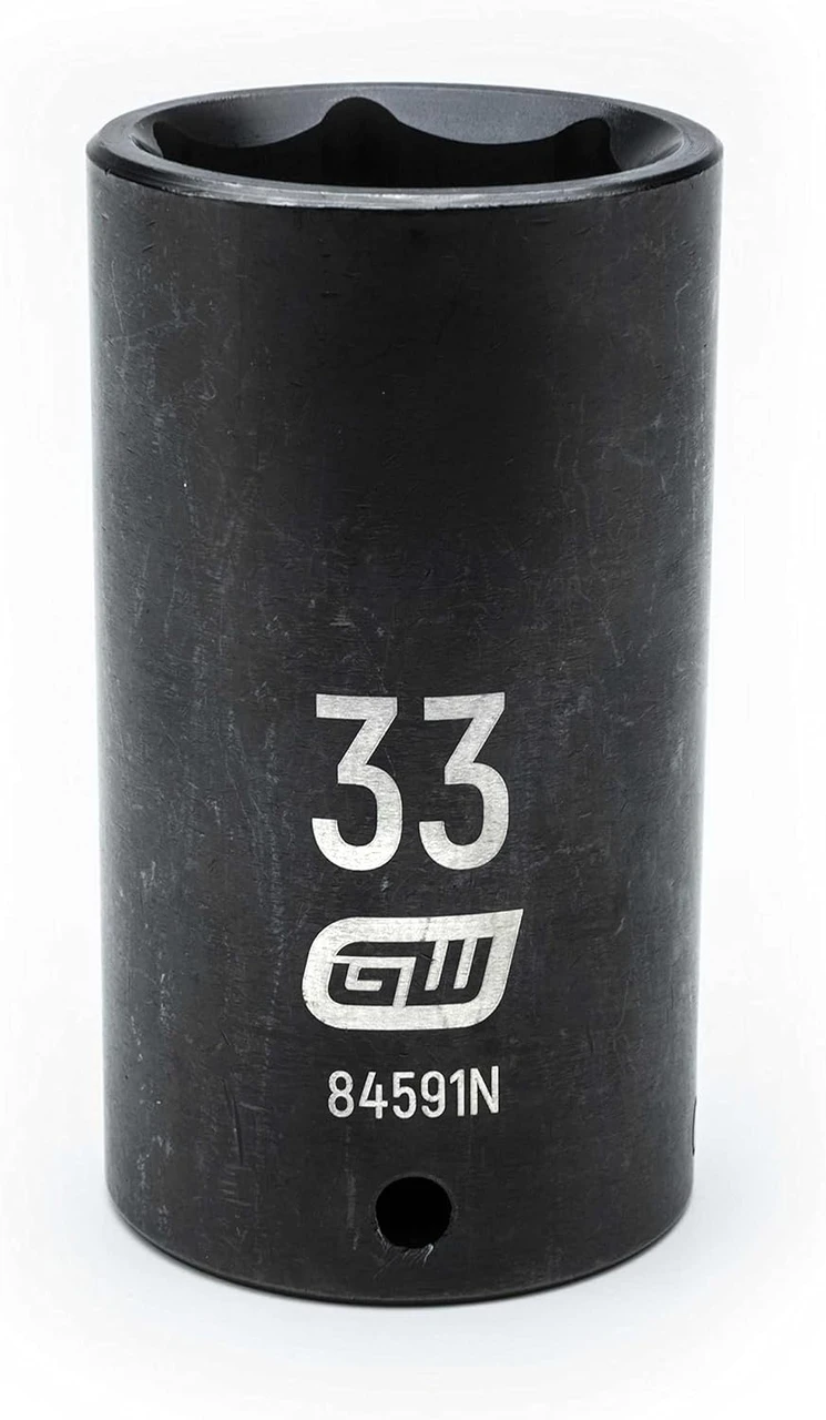 Gearwrench 1/2" Dr 6Pt 33mm Deep Impact Socket (84591N)