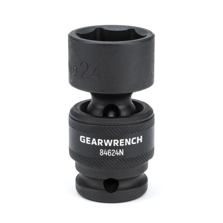 Gearwrench 1/2" Dr 6 Pt 24mm Universal Impact Socket (84624N)