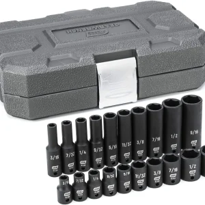 Gearwrench 20 Pc 1/4" Dr SAE Impact Socket Set (84900)