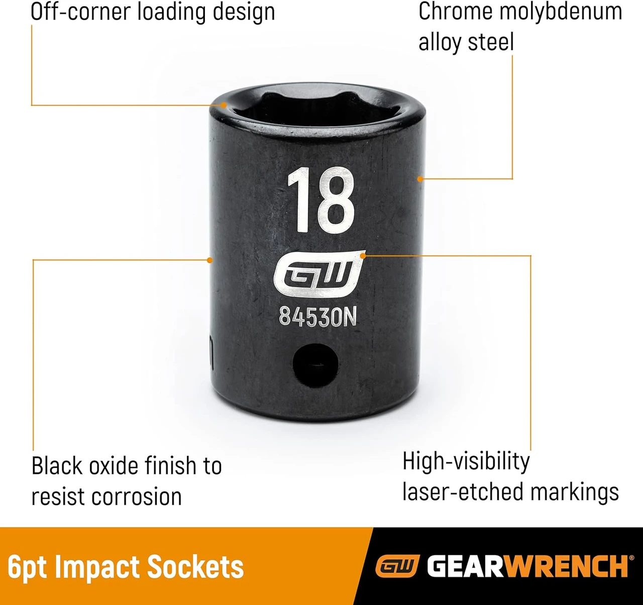Gearwrench 20 Pc 1/4" Dr SAE Impact Socket Set (84900) — product image 3