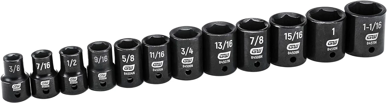 Gearwrench 12 Pc 1/2" Dr 6 Pt SAE Impact Socket (84931N) — product image 3