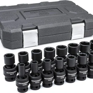 Gearwrench 15-Piece 1/2" Drive Metric Universal Impact Set (84939N)