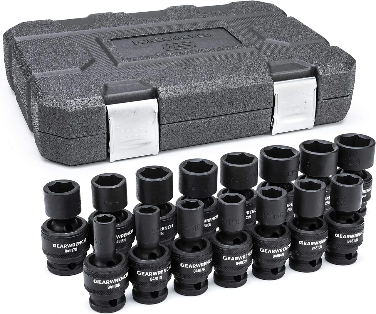 Gearwrench 15-Piece 1/2" Drive Metric Universal Impact Set (84939N)