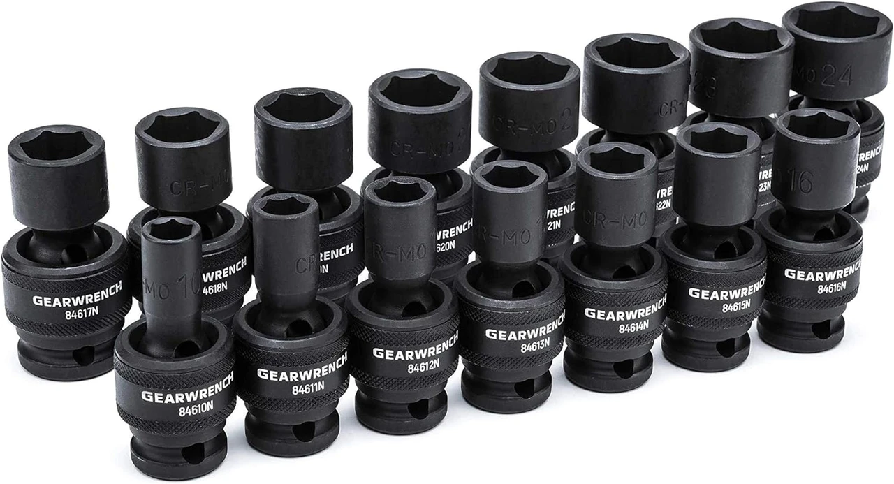Gearwrench 15-Piece 1/2" Drive Metric Universal Impact Set (84939N) — product image 2