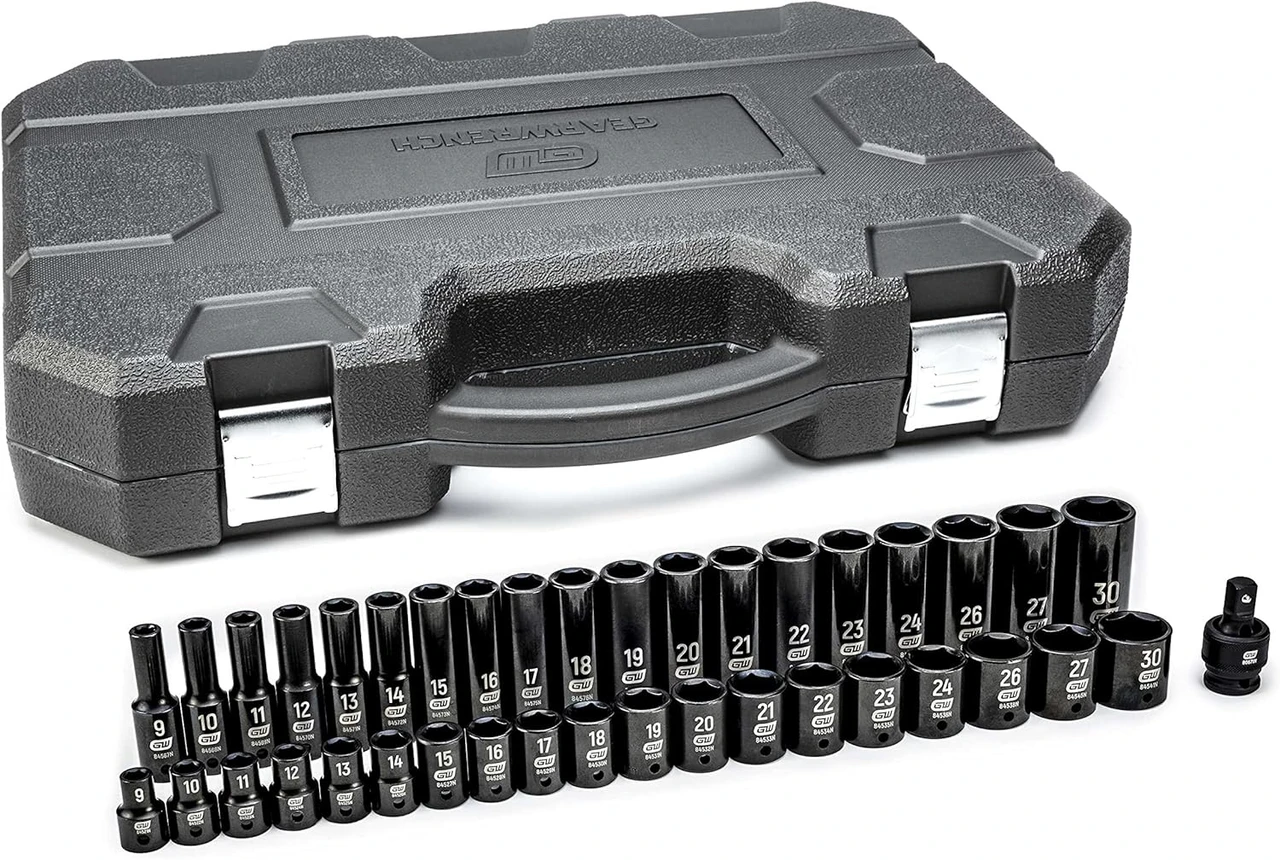 Gearwrench 39Pc 1/2" Dr 6Pt Metric Std/Deep Set (84948N)