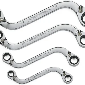 Gearwrench 4 Pc Reversible S-Shaped Wrench Set (85399)
