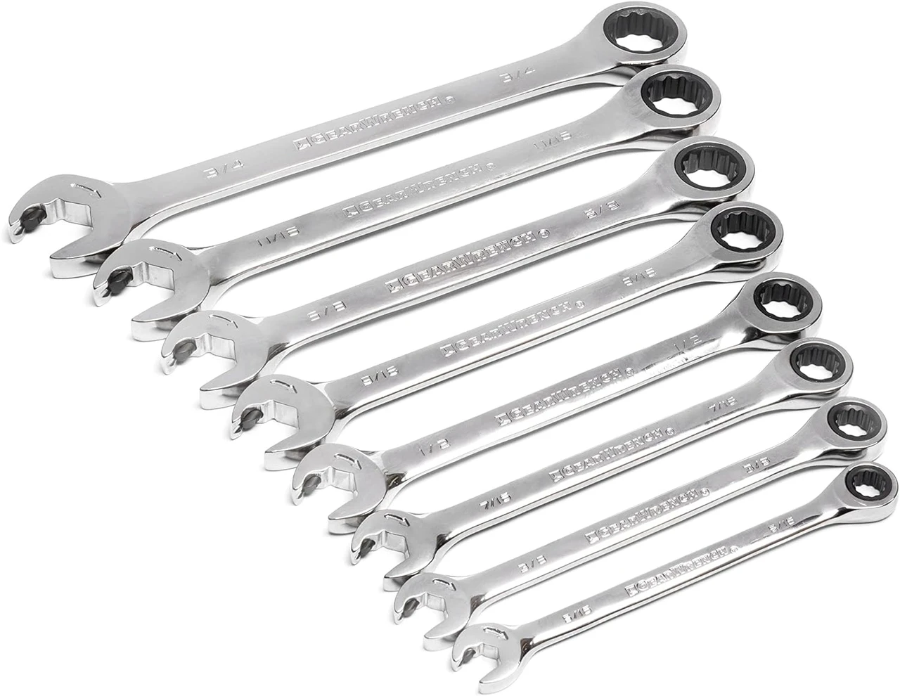 Gearwrench 8 Pc Ratcheting Socket Open End SAE (85599) — product image 3
