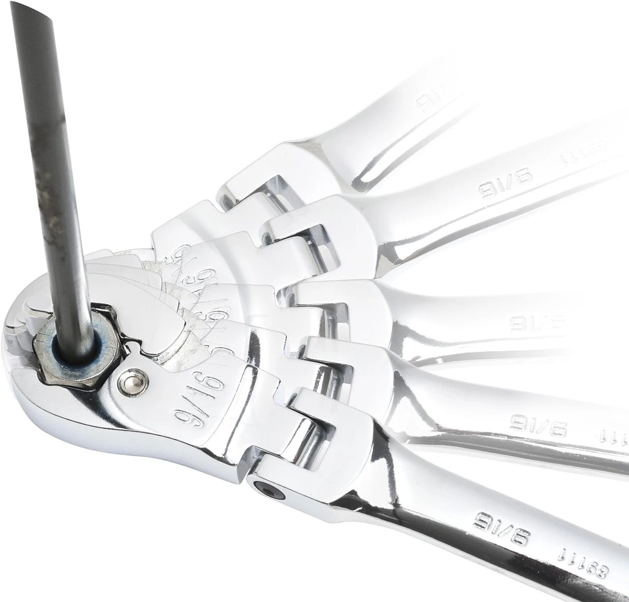 Gearwrench Ratcheting Flex Flare Nut Wrench 3/8x7/16mm (89110) — product image 4