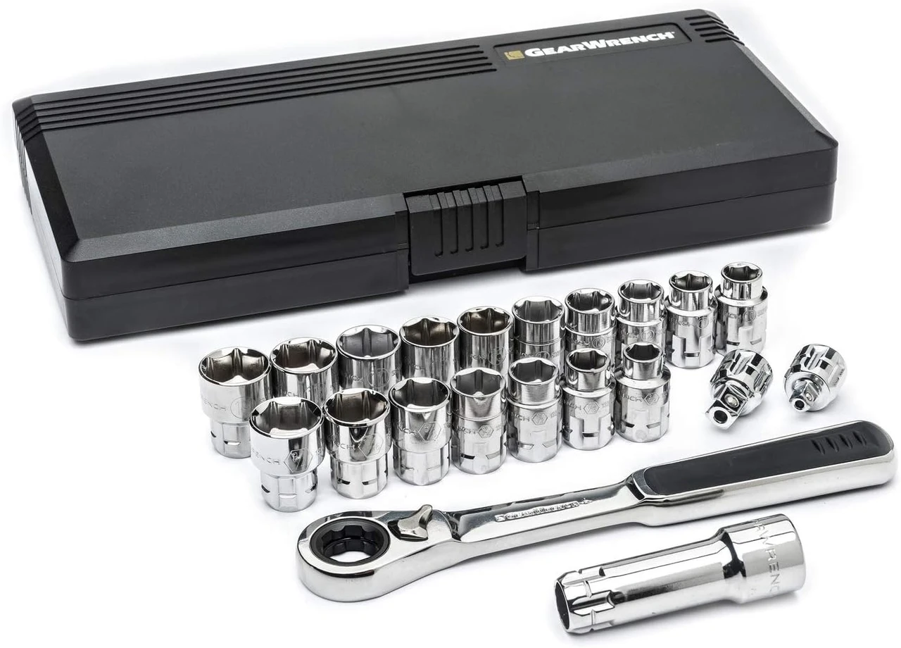 Gearwrench 21 Pc GearRatcheting Socket Set (8921)