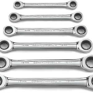 Gearwrench 6 Pc Double Box Ratcheting Wrench Set Metric (9260)